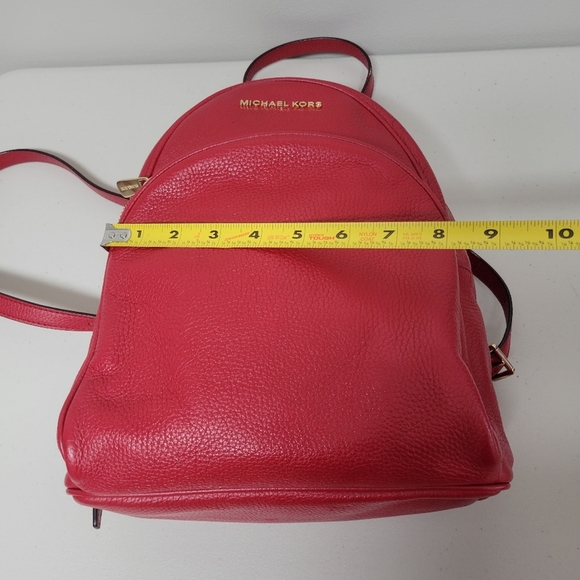Michael Kors Abbey Medium Pebbled Leather Backpack. - Picture 6 of 16